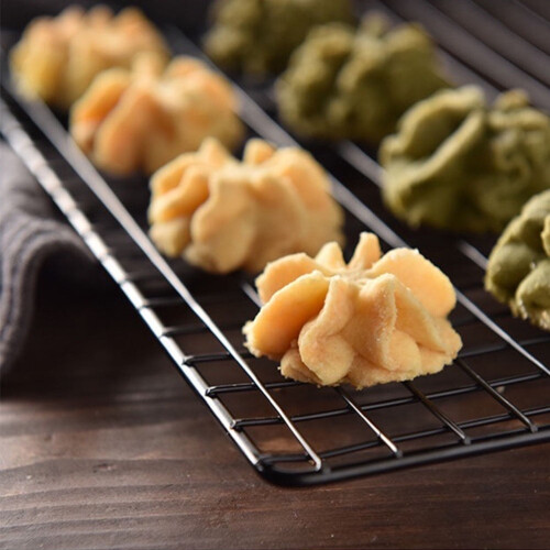 BBQ Mesh Cooling Baking Net Grill Rack Multifunction Kitchen Tool Dishes for Oven Roasting Pan Rectangular Tray 2