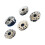 Durable Domestic Sewing Machine Metal Bobbin Case with 4 Bobbins 3