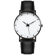 Modern and stylish watch with genuine leather strap - Choose color