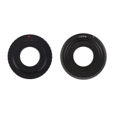2 Pcs Black C-Mount Lens Camera Lens Adapter Ring, 1 Pcs Fits for M M2 M3 & 1 Pcs Fits for X Mount X-Pro1 X-E2 X-M1