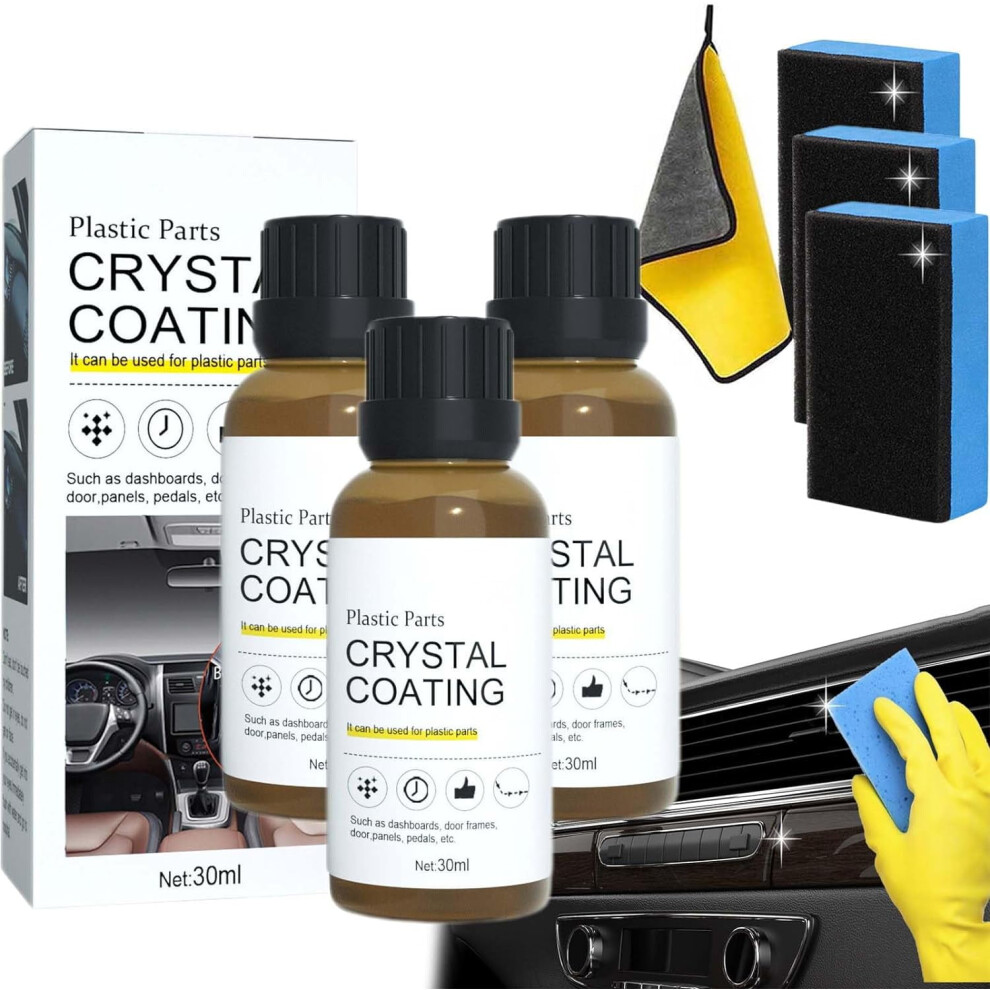 Cristal Coating Para Plã¡Stico Del Carro, Crystal Coating For Car, Plastic Parts Crystal Coating, Crystal Coating For Car Plastic Parts (3Pcs) 9338982138260