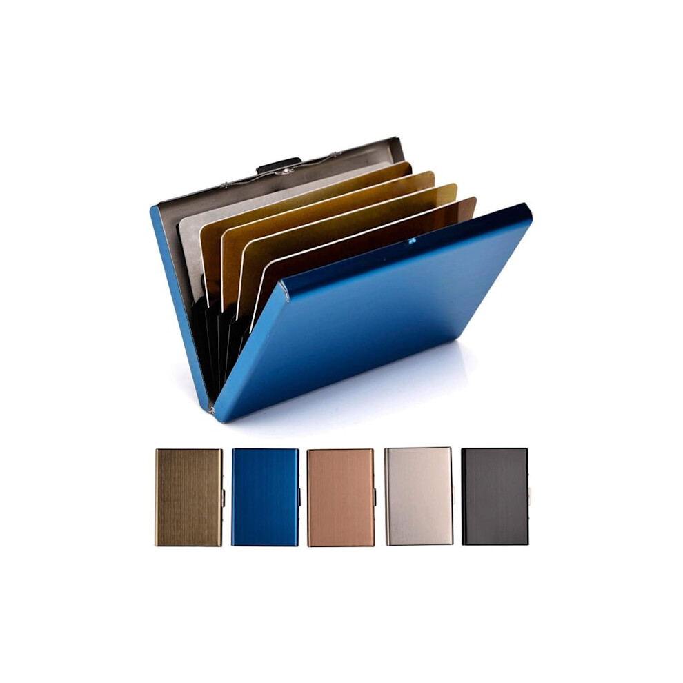 2-Pack Rfid Credit Card Holder Metal Wallet Stainless Steel 9338982138420