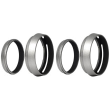 2X Filter Adapter Ring + Aluminum Metal Lens Hood for FinePix X100 Replace LH-X100 LF91