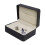 Eease 6-Compartment Cufflink Necktie Tie Clip Bar Storage Display Case Box (Black) 6