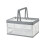 Collapsible Plastic Storage Crate with Folding Handles Container Easy Storage Soup Cubes 1