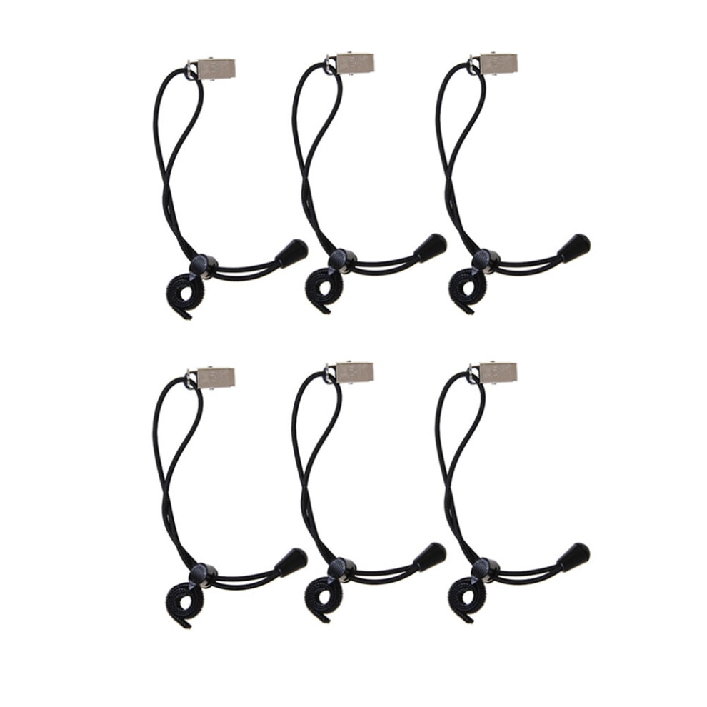 6 Pcs Photography Accessories Blackets Cloth Clip Projector Stand Fixed Backdrop Clips Screen Earth Tones Nylon 9399596010403