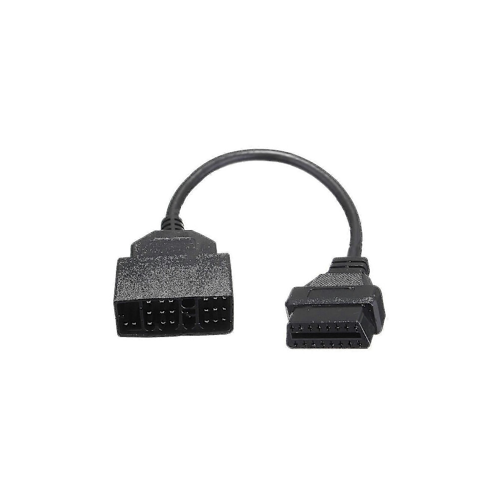 Toyota Diagnostic Scanner Adapter Cable - 22 Pin Obd1 To 16 Pin Obd2 Converter [Db] Black 9399596011400