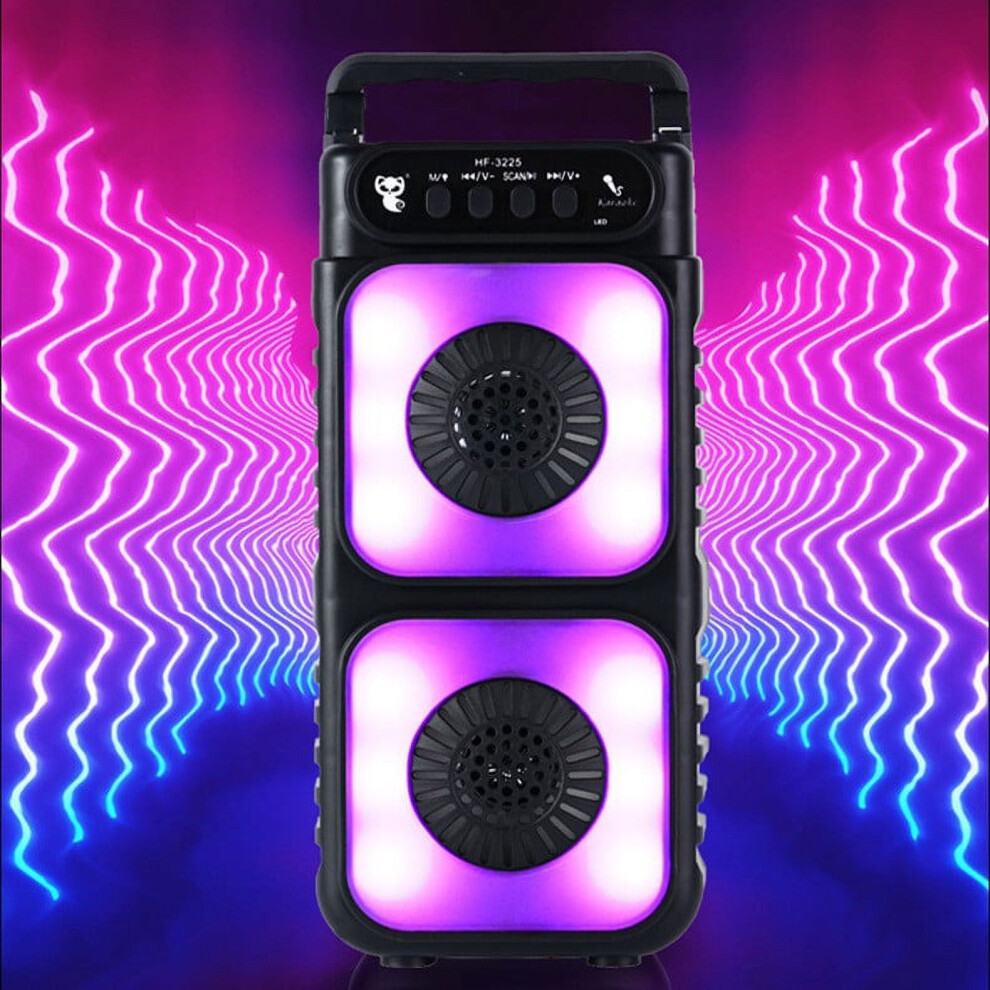 Gnobogi Outdoor Dance Sound System, Speaker, High-Power Subwoofer, Rgb Microphone, Portable Audio - Compatible With Kgb Light/Blue 9085618234987