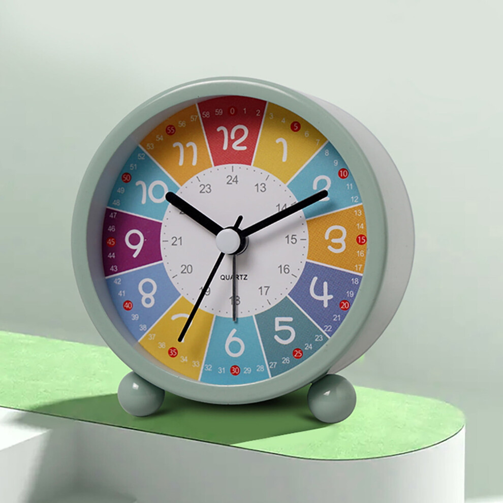 Jacenvly Kids Analogue Quartz Alarm Clock No Ticking, Compatible with Home Decor & Outdoor Christmas Decorations Clearance