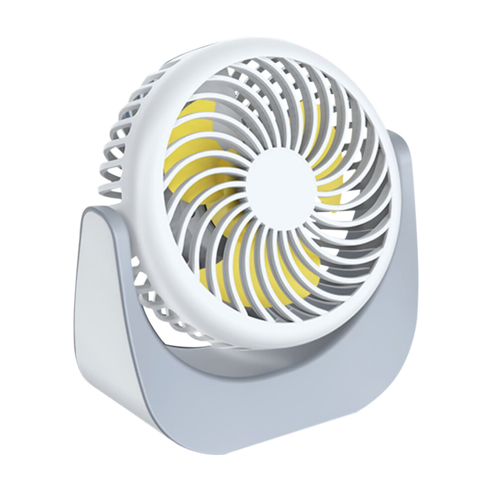 Yonrjhukm Desktop Small Fan Rechargeable Desktop Fan Portable Office Student Dormitory Home Mini Fan Mute 9085618238084
