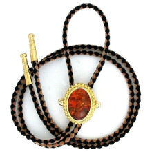Baltic Amber 25x18 Oval Cab Cabochon Gemstone Bolo Tie Cord Tip EPBT89N/82524