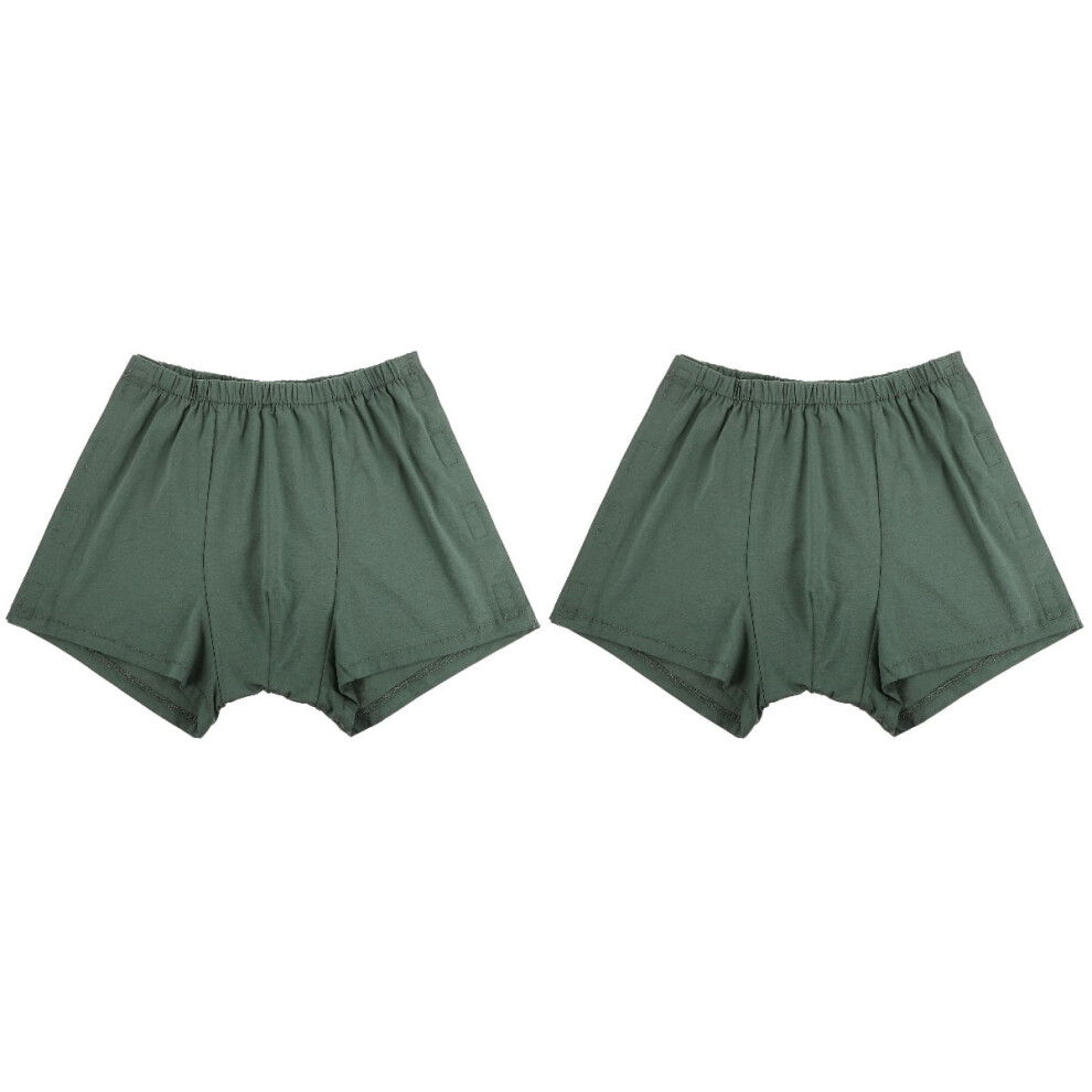2pcs Breathable Cotton Incontinence Underwear Men Washable Reusable Incontinence Care Pant
