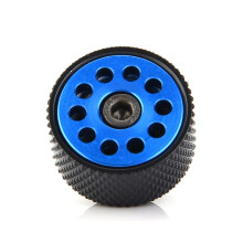 KSTE G1/4 Air Exhaust Plug Fitting For Computer Water Cooling System Computer Protection (Blue)