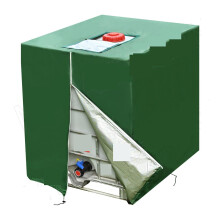 UV Resistant IBC Tank Cover 120x100x116cm Durable Outdoor Rainwater Protection with Zipper