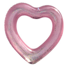 Heart Shaped Pool Float for Adults Stylish Inflatable Swim Ring for Beach and Pool Parties