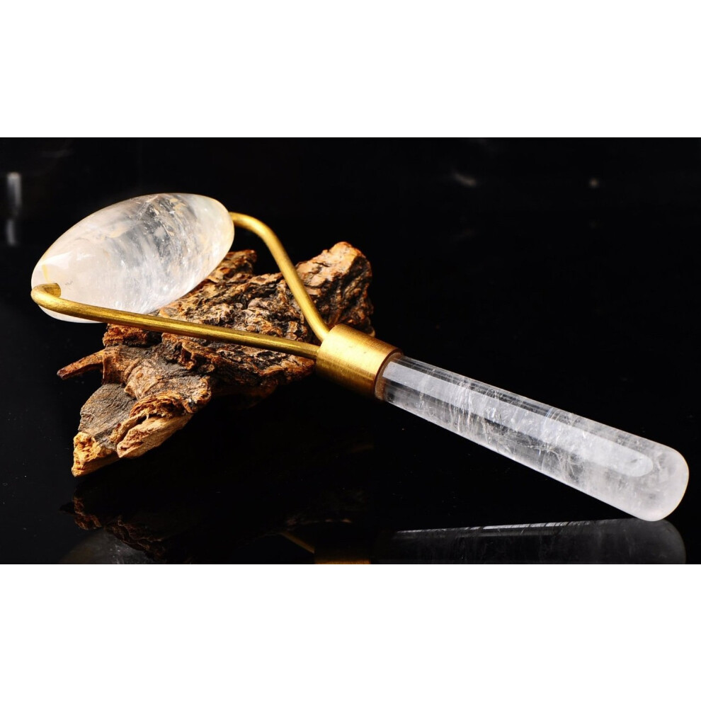 White Jade Facial Massage Roller Â Antiwrinkle Skincare Tool To Reduce Puffiness And Smooth Lines