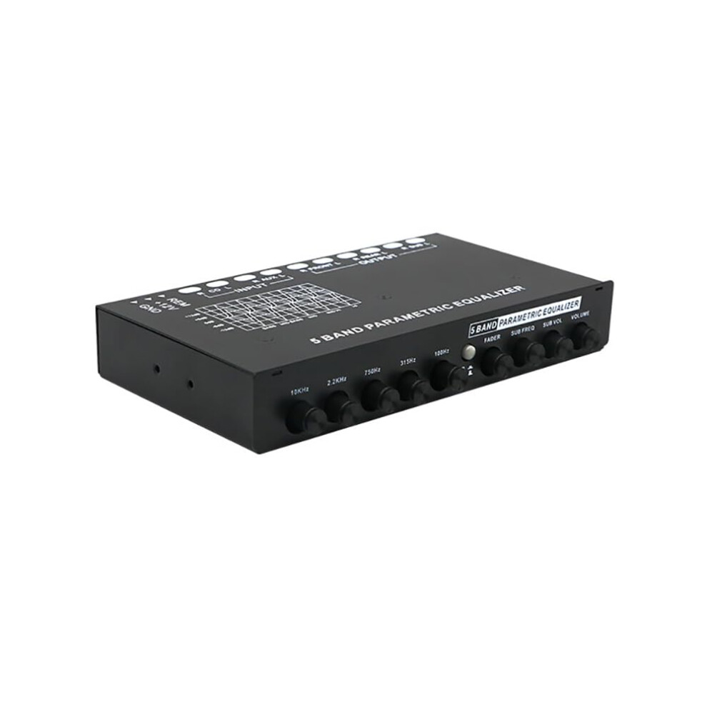 5 Band Car Audio Equalizer With Subwoofer Control, 6 Channel Output, Precision Sound Tuning 9070919599972