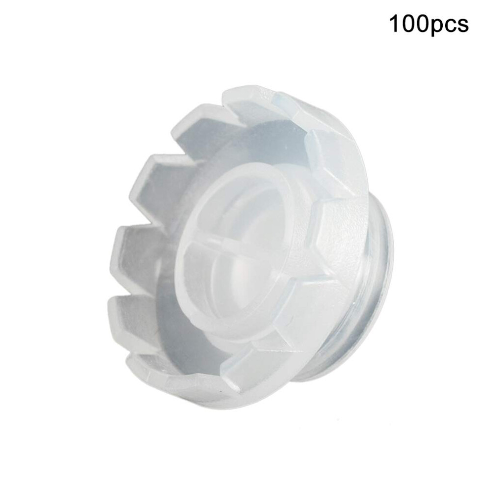 100Pcs Disposable Tattoo Ink Cups and Microblading Pigment Rings for Permanent Makeup