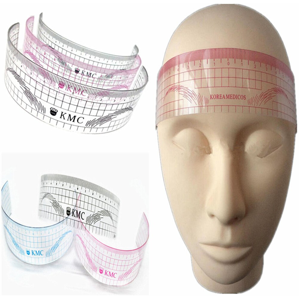 Eyebrow Mapping Ruler Set with Three Shape Options, Flexible and Reusable Brow Shaping Stencils
