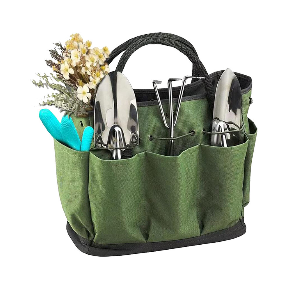 Heavy Duty Garden Tool Organizer Bag, Canvas Storage Bag for Gardening Tools with Ergonomic Pockets, Ideal Gift for Gardening Enthusiasts
