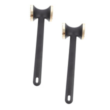 2pcs Heavy Duty DoubleSided Meat Tenderizer Hammer with Ergonomic NonSlip Handle for Steak and Chicken
