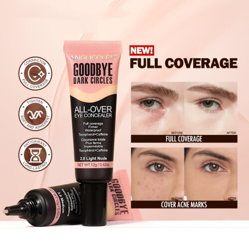 Under Eye Concealer Full Coverage Brightening Waterproof Dark Circle Corrector 01 Light 1