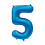 Balloon Number 5 Blue 86 cm Blue 1