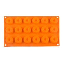 Jacenvly Grinch Christmas Decorations Clearance Silicone Donut Baking Pan Silicone Donut Molds Donut Baking Tray with 18 Cavity Room Decor