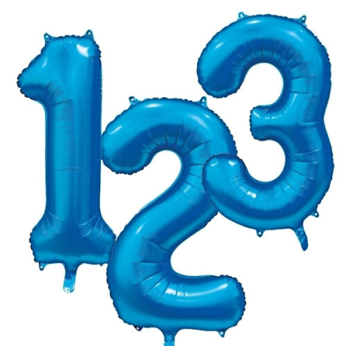 Balloon Number 5 Blue 86 cm Blue 1