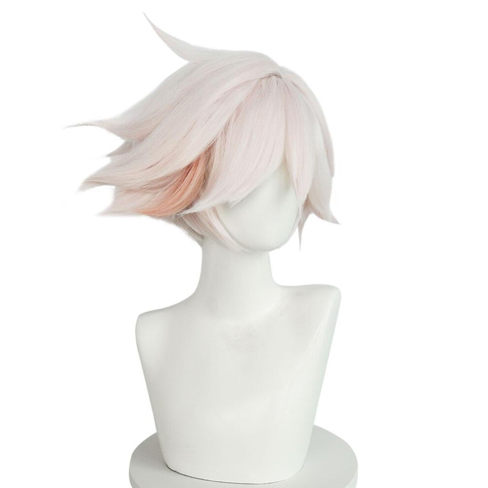 For Cosplay Angel Wig Hazbin Hotel Short Heat Resistant Hair Synthetic H8O3
