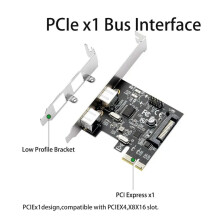 FOR PCI Express 2 Ports PPSS2 PS//2 for PC Keyboard Mouse Adapter Expansion Card with 4 Pin Power Connector