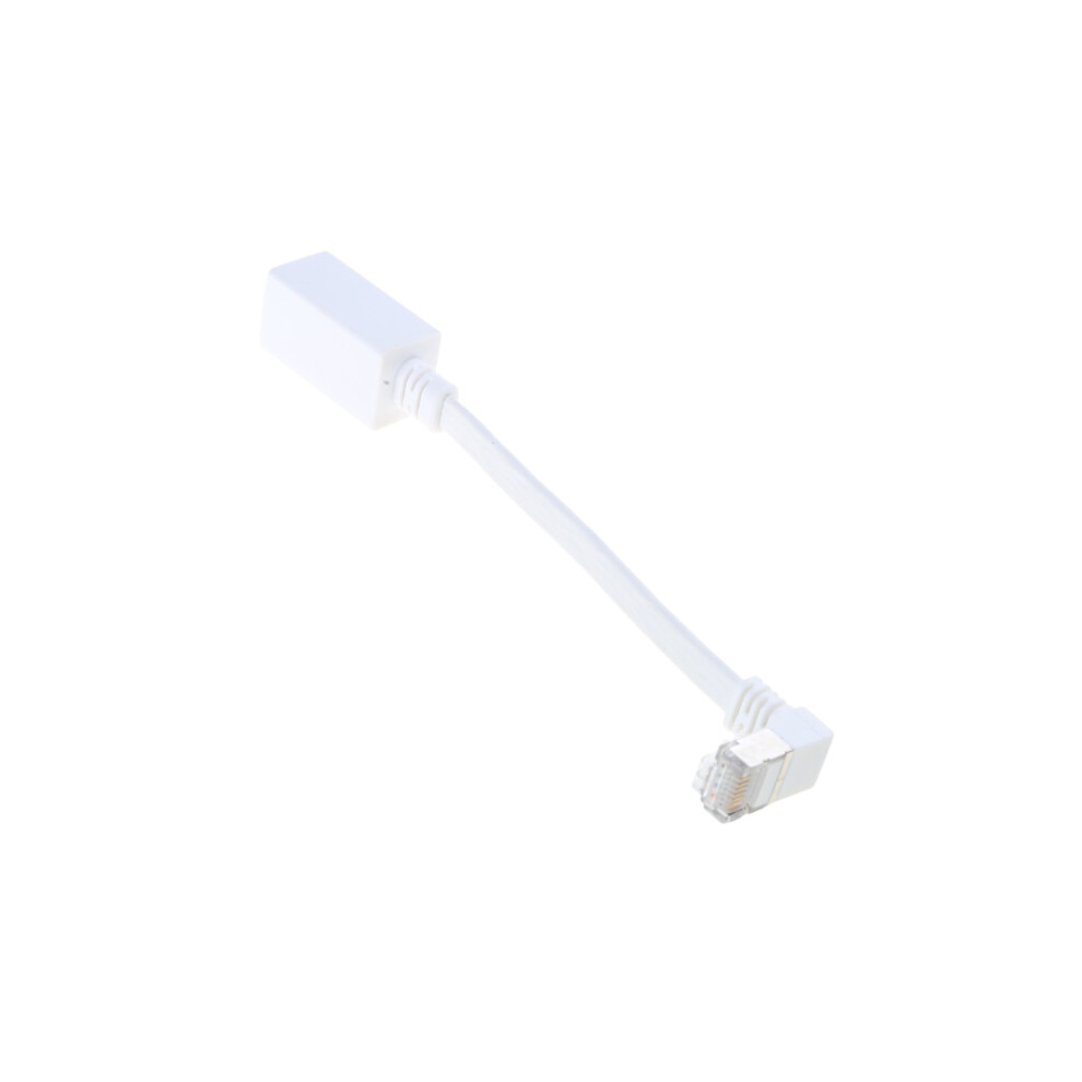 Cat7 Ethernet Extension Cable 90 Degree Downward Angled Male To Female Rj45 Connector 15Cm - W Upward Bend 9048212734338