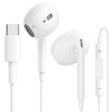 USB C Earphones for compatible with iPhone 16/15 Plus Pro Max, Type C Earphones, Wired Earphones with Microphone and Volume Control