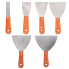 6 Pcs Steel Putty Cutter Polished Scraper Practical Portable Blades Trowel Tool