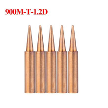 Lylong Tool Kit 5Pcs 900M-T Copper Soldering Iron Tips -Free Welding Solder Tip 933.907.951 900M-T-1.2D