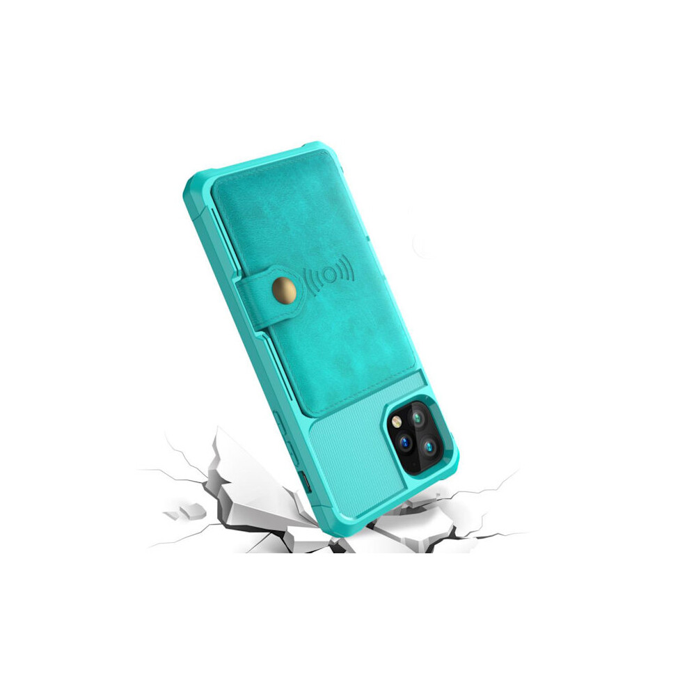 Compatible With Iphone 11 Pro Max - Smooth Stylish Case With Card Slot Green 9048212790808