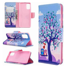 Wallet Case compatible with Samsung Galaxy A51 – Owls on a Swing