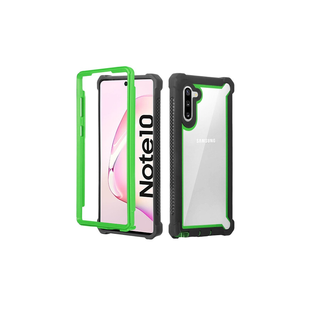Powerful Smooth Case - Compatible With Samsung Galaxy Note10 Black/Green 9048212791287