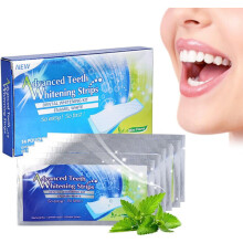 Teeth Whitening Strips, 14 Pieces Kit for Deep Stain Removal, Gentle & Effective, Ideal for Travel & Daily Use