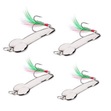 Penis-shaped spoon pull 4-pack - Gold / Silver Silver