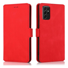 Impressive Wallet Case - compatible with Samsung Galaxy S21 Ultra Red