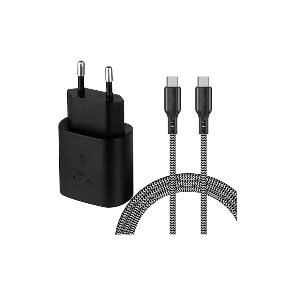 Usb-C Charging Cable Type-C 3M + Wall Charger Mfl 25W ( Cable) S25 3 Meters + Usb White 9058772550170