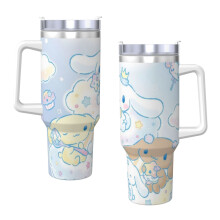 Cinnamoroll 40oz H2.0 Stainless Steel Vacuum Insulated Tumbler With Lid And Straw For Water, Iced Tea Or Coffee, Smoothie