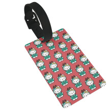 Hello Kitty Christmas Luggage Tag with ID Label & Removable Wristband Compatible with Suitcase, Gym Bag, Tool Box