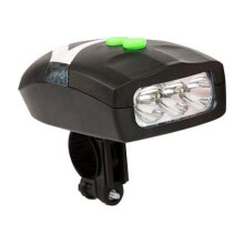 Bike Headlight Bright White LED Wide Flash Mode Horn Universal AAA Battery Power