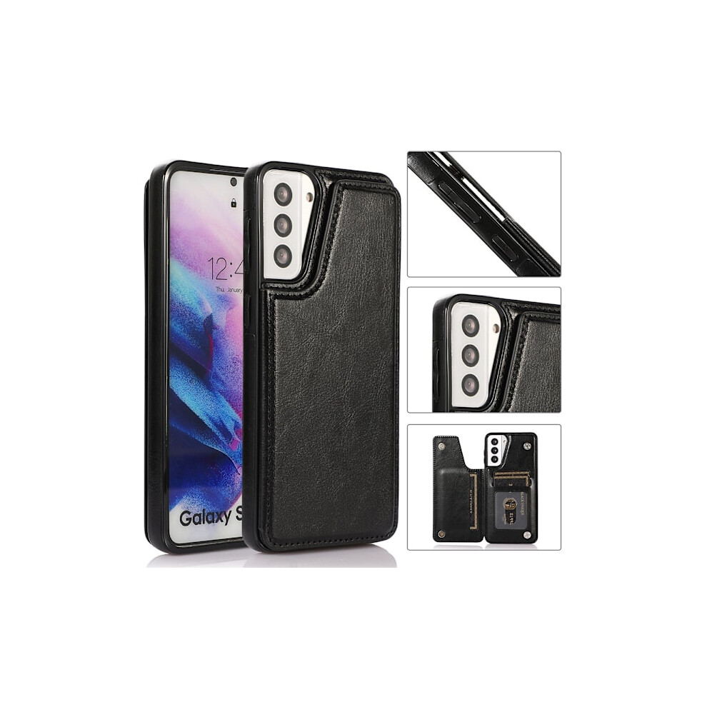 Compatible With Samsung Galaxy S21 - Practical Case With Card Slot Black 9058772050144