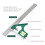 Combination Universal Adjustable Stainless Steel Multifunctional Combination Try Set Right Angle Ruler Measurement Tools C38 2
