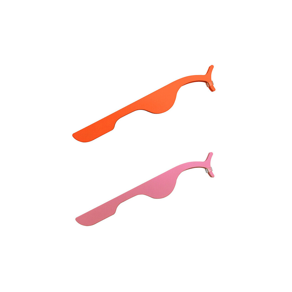 Orange Eyelash Curler/Tweezers - For False Eyelashes (Also Magnetic)