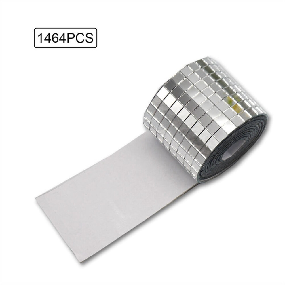 Self Adhesive Disco Tiles, Square Mirror Mosaic Stickers For Interior Decoration, Diy Crafts, Home, Card Making, Art Collage 9058772050823
