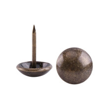 100 Pcs Decorative Upholstery Tacks, Round Head Bronze Nails Pins, compatible with Furniture, Sofa, Chair, DIY Home Decor Projects
